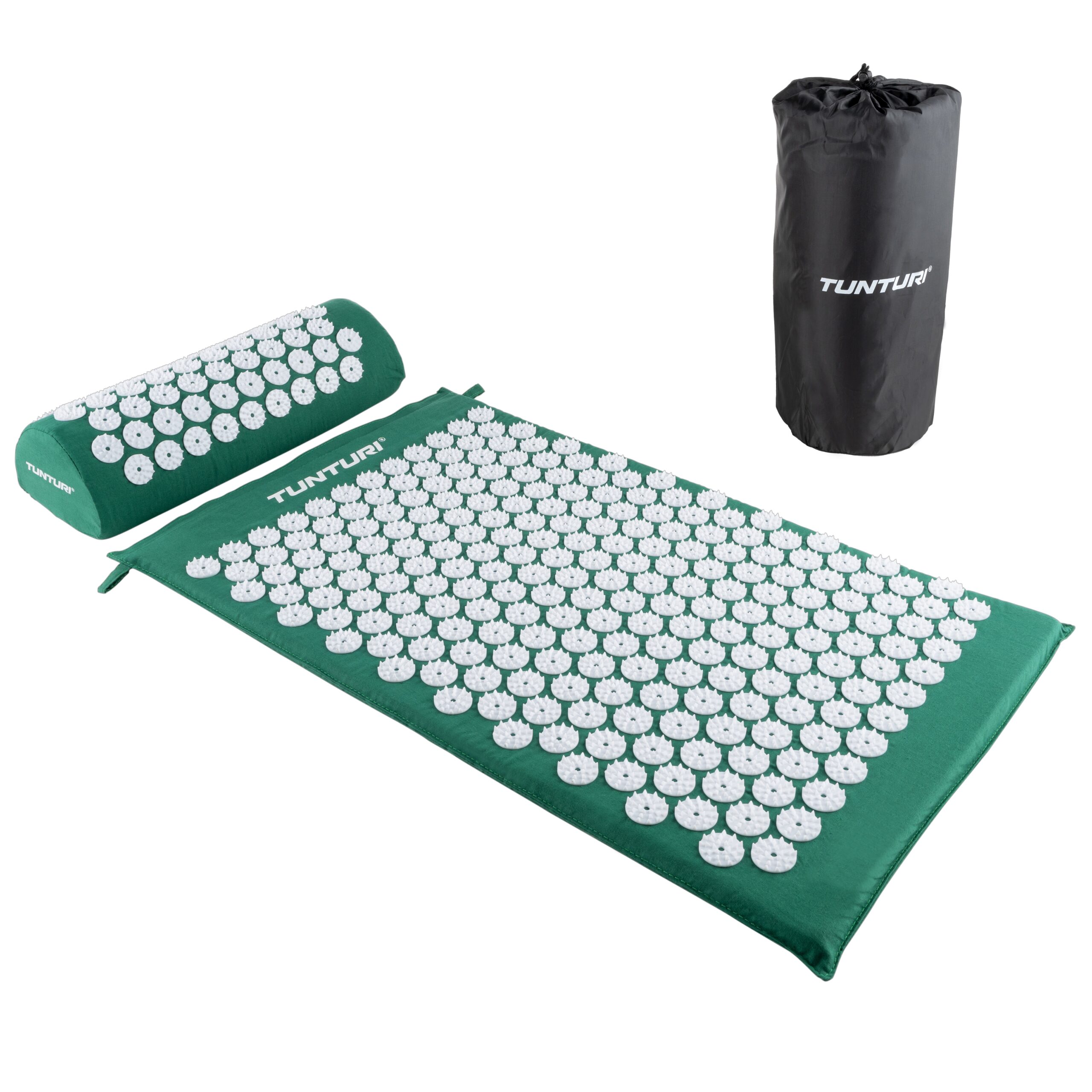 Punktimassaaži matt ja padi Tunturi Acupressure Mat And Pillow, Green