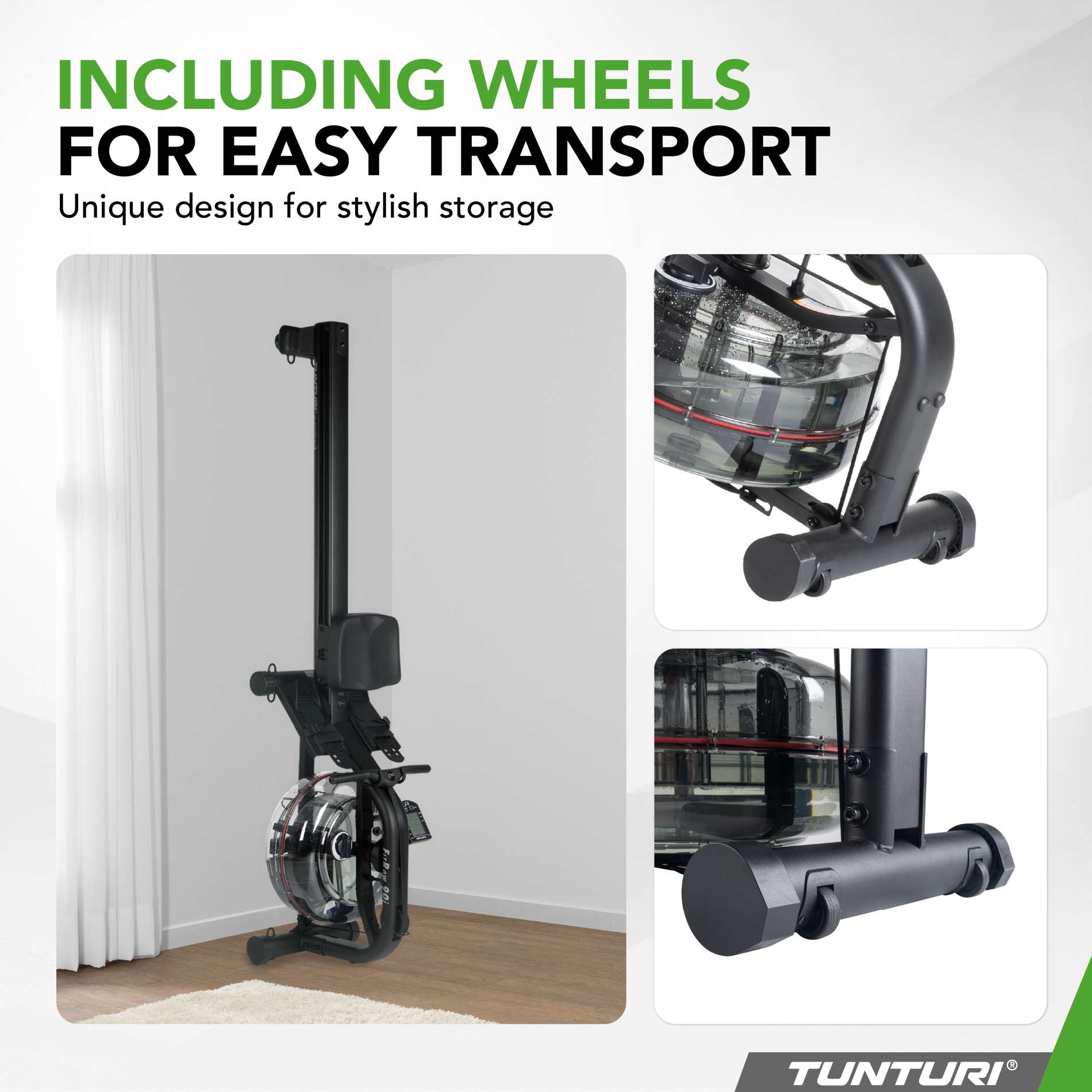 Sõudeergomeeter TUNTURI FitRow 90i by Fluid