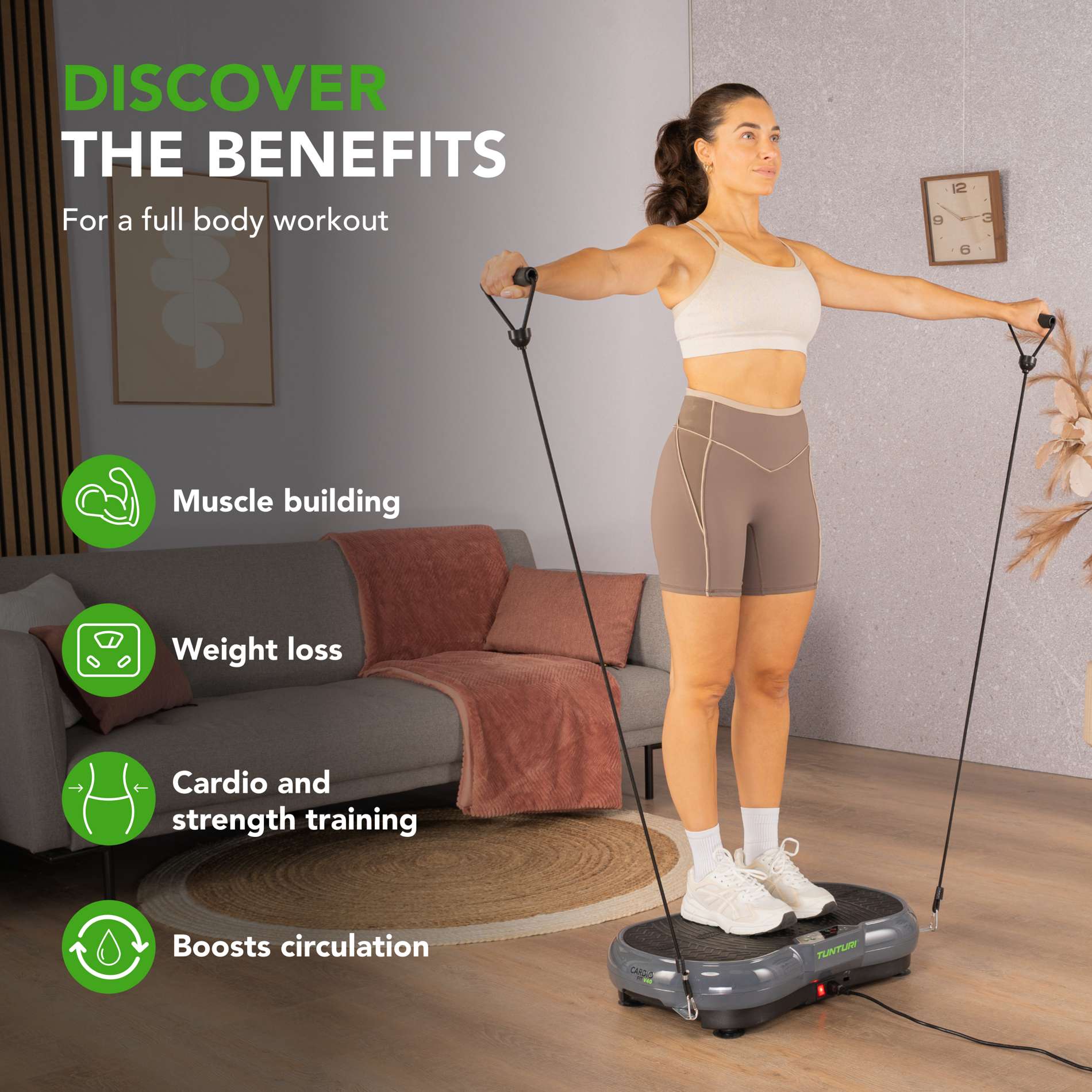 Vibratsiooniplaat TUNTURI Cardio Fit V40