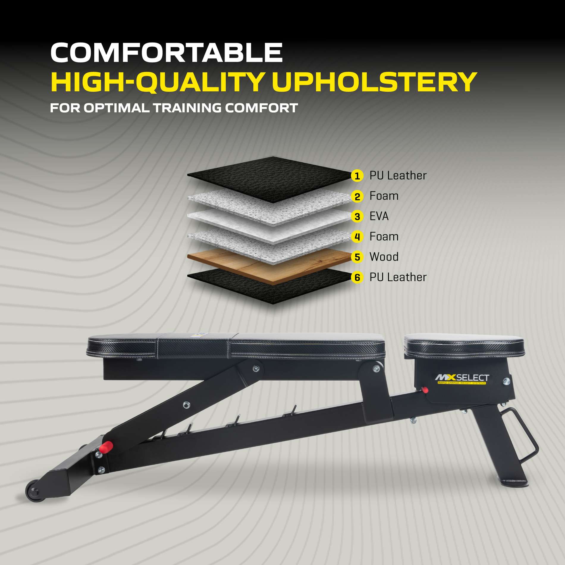 Treeningpink TUNTURI MX Select Adjustable Weight Bench